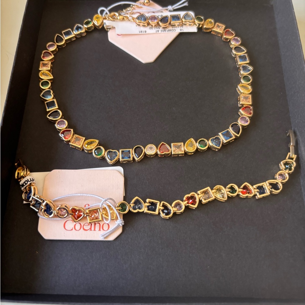 Camila Coelho Gold-Tone Multicolor Necklace Set